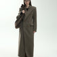 100% wool hourglass silhouette overcoat | 3 color