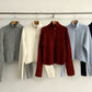 Alpaca blend long-hair cozy turtleneck sweater | 5 color