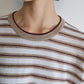 Wool blend oversized striped knitwear | 5 color