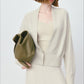 Large V-neck buttoned waist sweater | 2 color