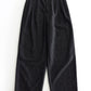 Wool blend herringbone pattern relaxed fit pants | 2 color