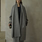 100% wool languid robe style double-faced overcoat | 5 color