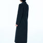 Hourglass-sculpted 100% wool coat | 3 color