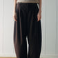 Cotton blend clean-fit silhouetted casual pants | 3 color