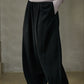 Wool blend relaxed fit loose pants | 2 color