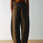Banana-shape tailored fit casual pants | 3 color