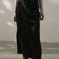 100% acetate crinkled textured skirt | 4 color