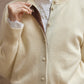 100% wool classic round neck cardigan | 4 color