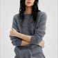 Wool blend soft and cozy long hair sweater | 4 color