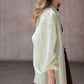 Cotton blend textured and sheer loose shirt | 3 color