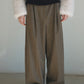 Chic herringbone texture wide-leg pants | 3 color