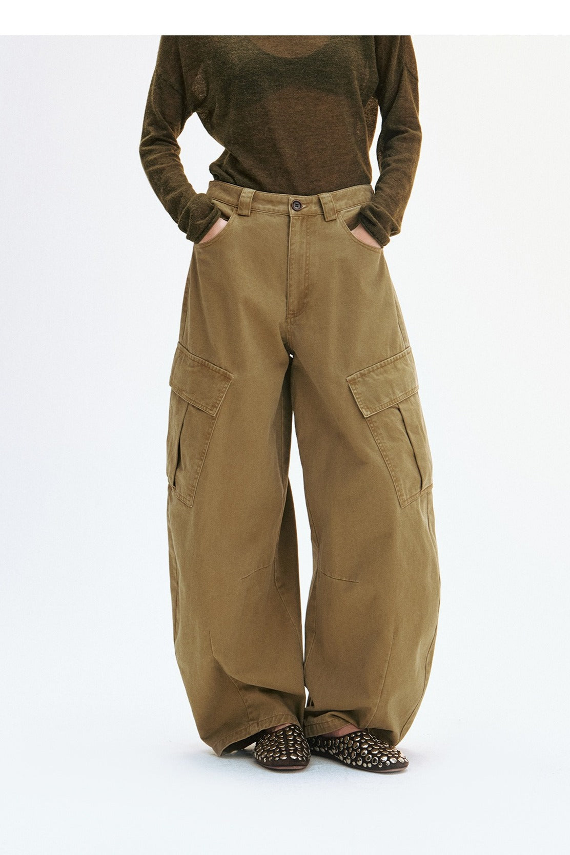 Cool banana cotton cargo pants | 4 color