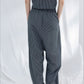 Lyocell blend loose fit stripped pants | 2 color