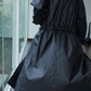 Cotton textured fabric relaxed fit trench coat | 2 color