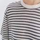 Relaxed-fit striped loose T-shirt | 4 color