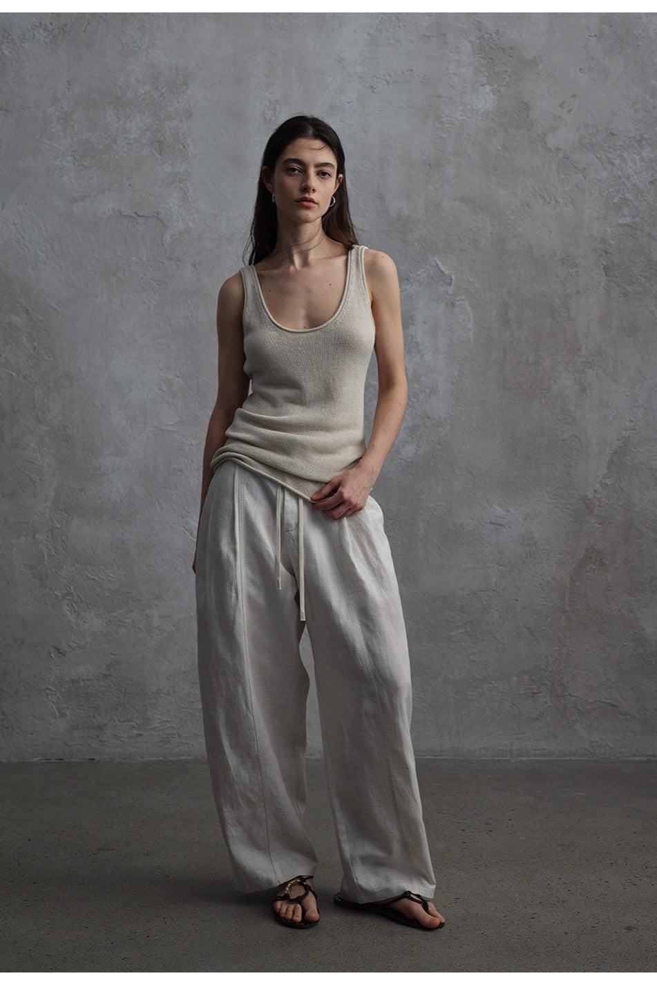 Pantalon fluide en tencel-lin au toucher agréable | 3 couleurs