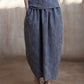 Irregular design puffed striped bud-like skirt | 2 color
