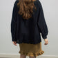 100% cotton mid-length lace trim hem shirt | 3 color
