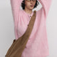 Alpaca wool blended oversized sweater | 4 color