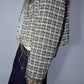 Cropped chain trim rough edge tweed jacket | 2 color