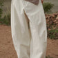 Cotton blend stylish banana shaped spacious pants | 4 color