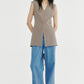 Sleek fit defined waist vest | 2 color