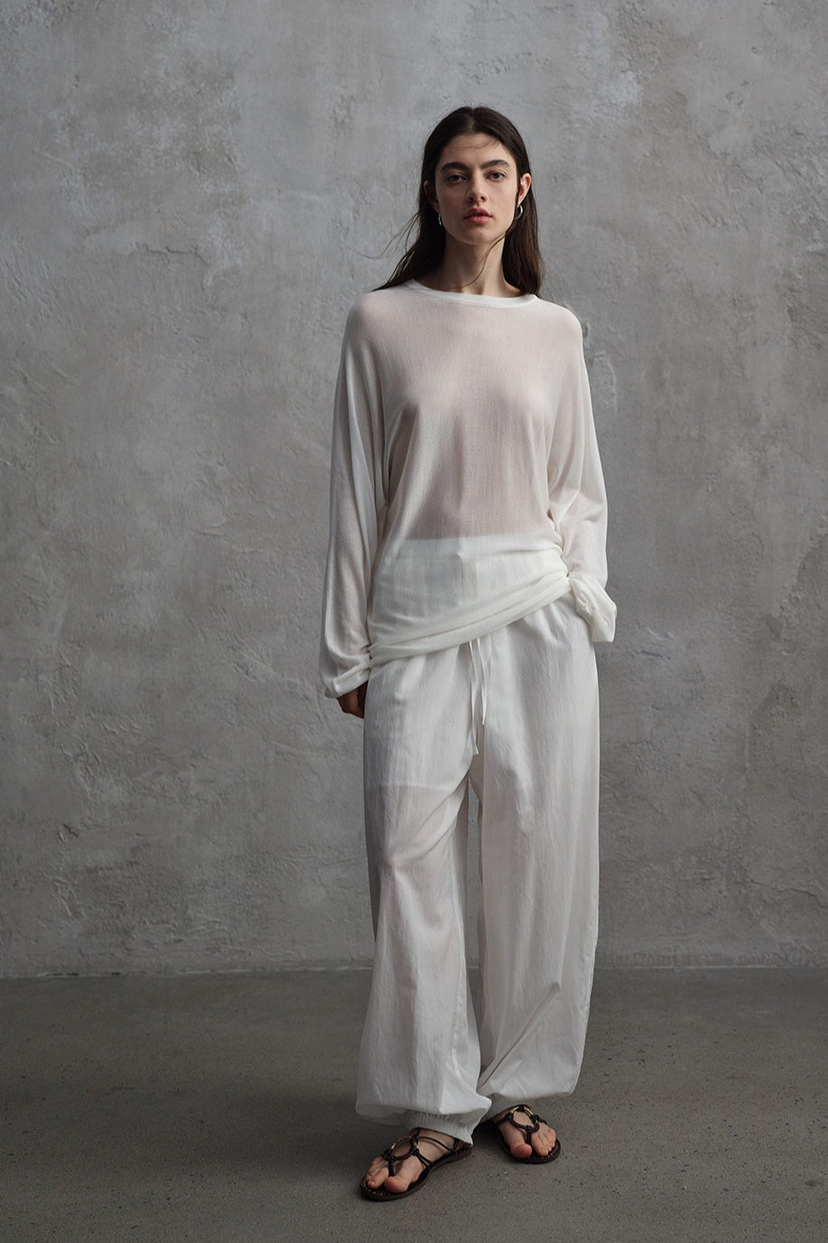Viscose-cotton blend lantern pants | 3 color