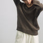 Wool blend contrasting stripes V-neck sweater | 4 color