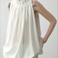 Viscose blend hand-crafted peplum neck vest | 4 color