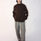 Wool blend relaxed high-neck sweater | 3 color