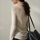 Wool containing soft two-piece knitwear | 6 color