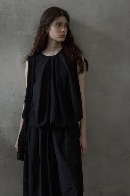 Cotton blend bud-shape light vest | 3 color