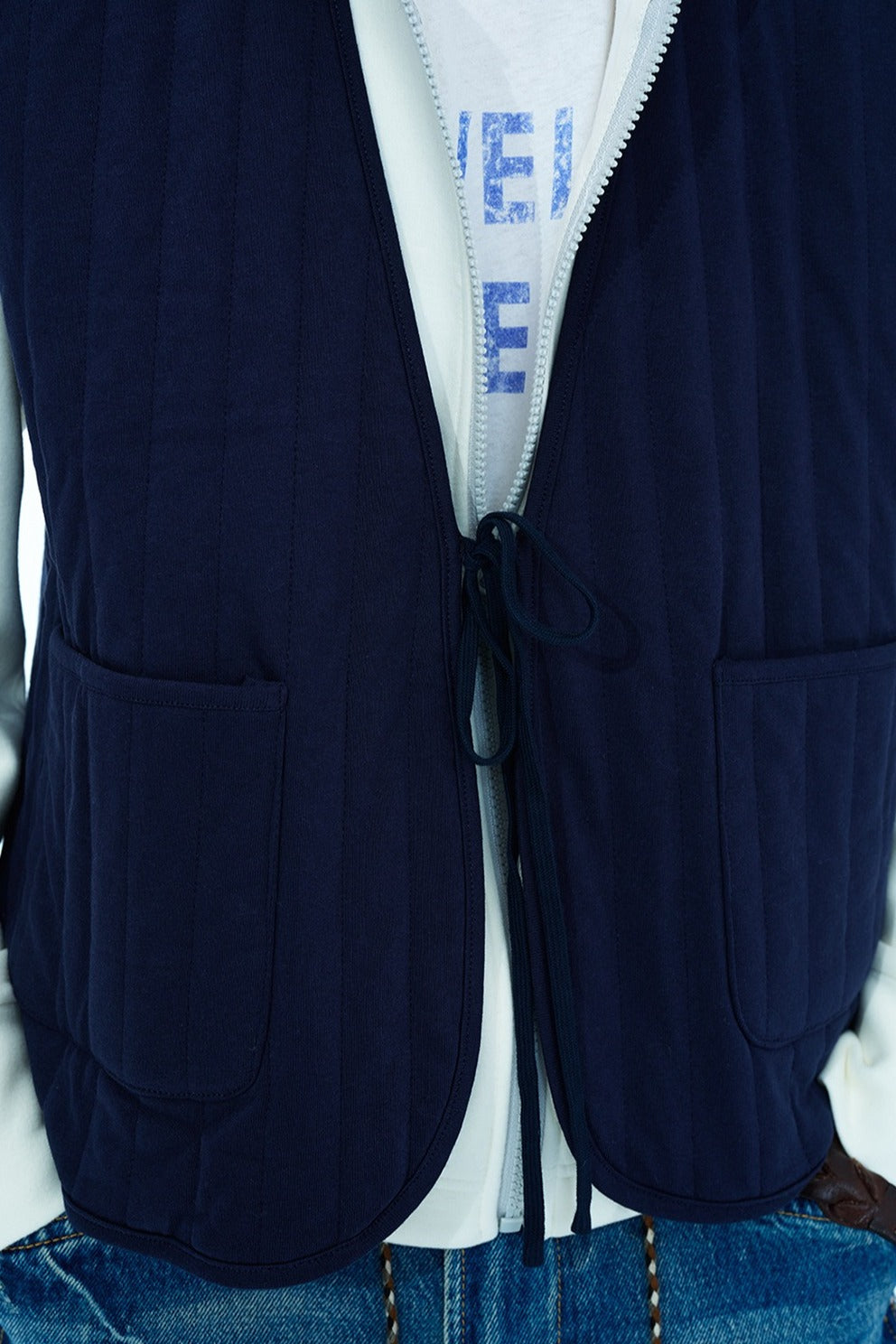 Wool blend filling quilted vest | 3 color