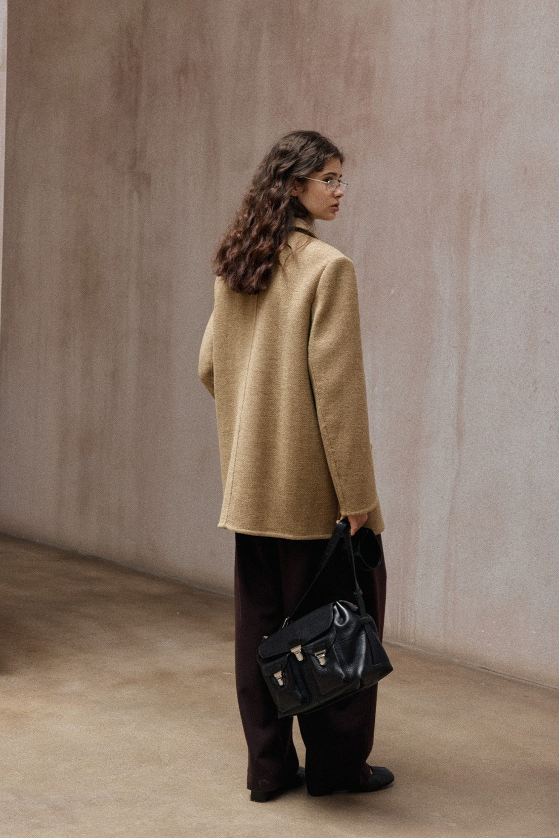 100% wool structured minimalist design jacket | 2 color
