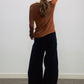 100% cotton wide-leg scythe-shape corduroy pants | 5 color