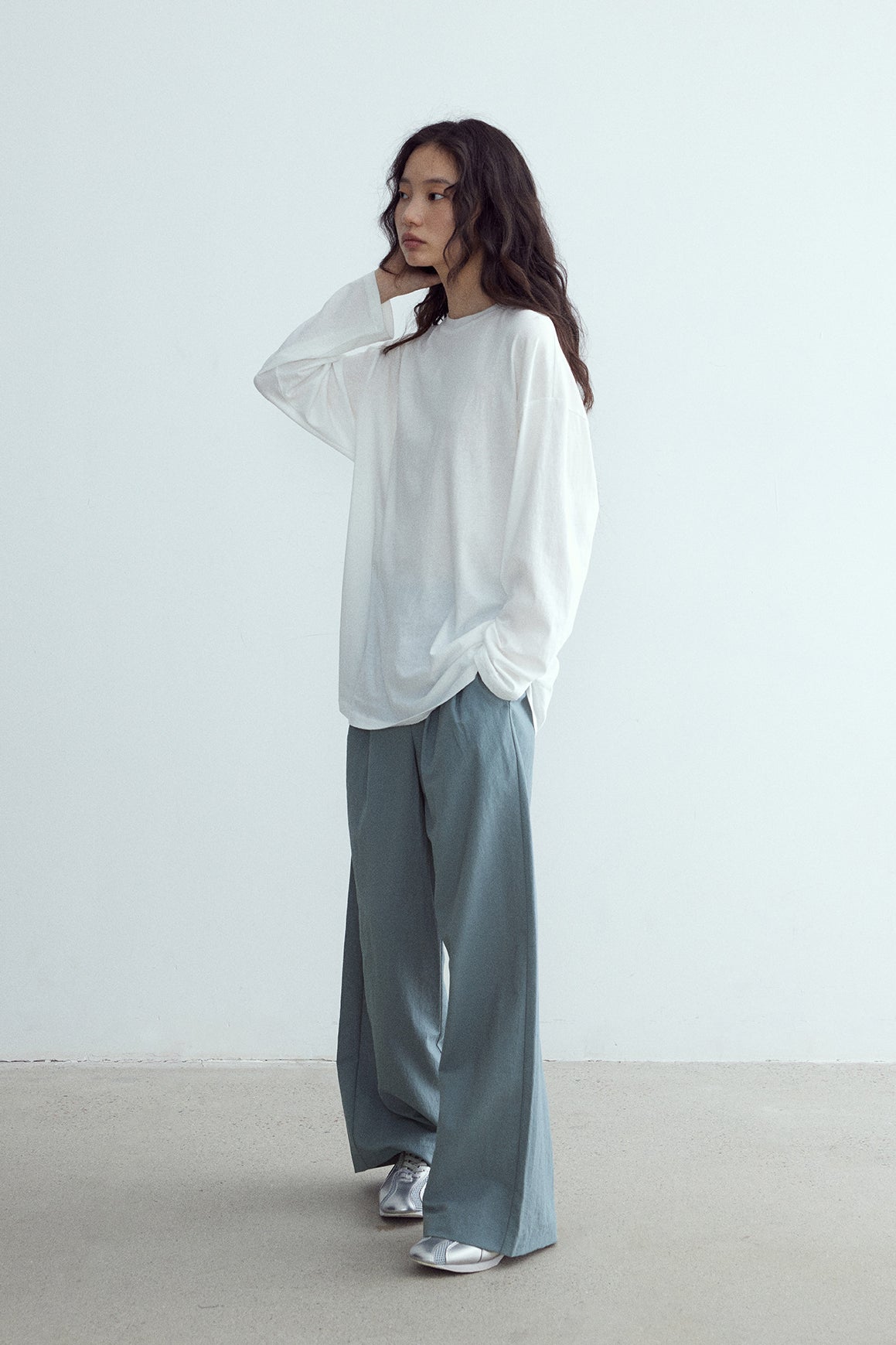 Cotton blend oversized T-shirt | 4 color