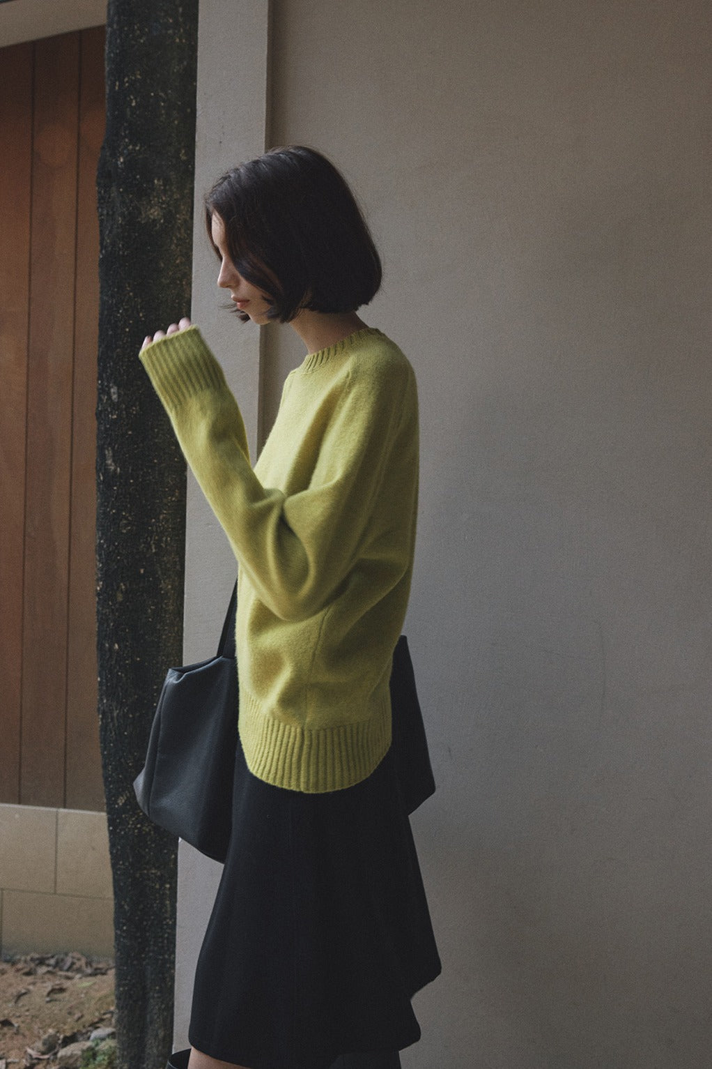 100% wool irregular hem cozy sweater | 4 color