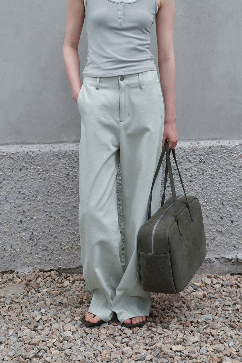 Pantalones vaqueros de corte curvo 100 % algodón | 2 colores