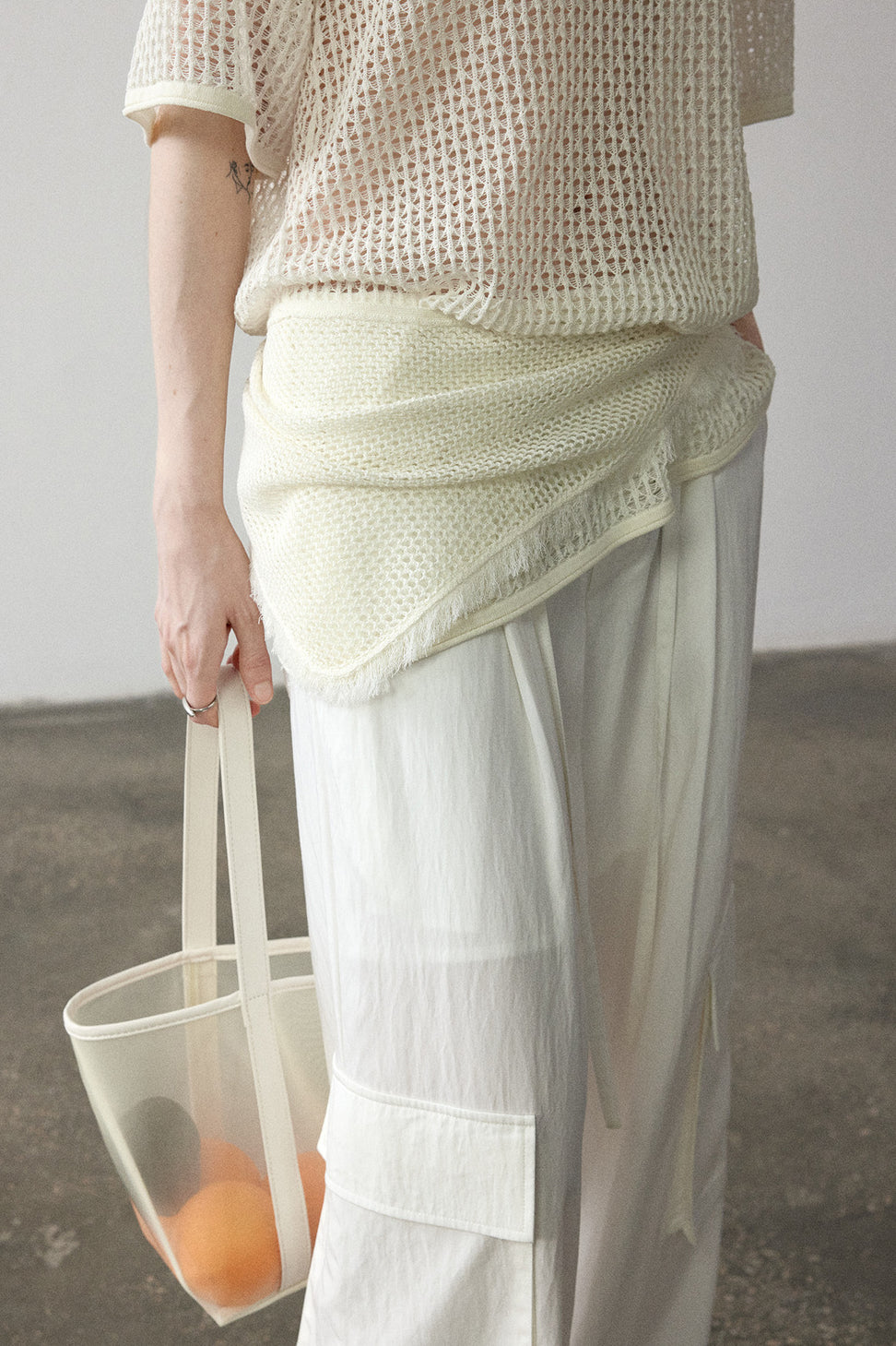 Viscose blend lightweight fringed edge knit scarf | 3 color