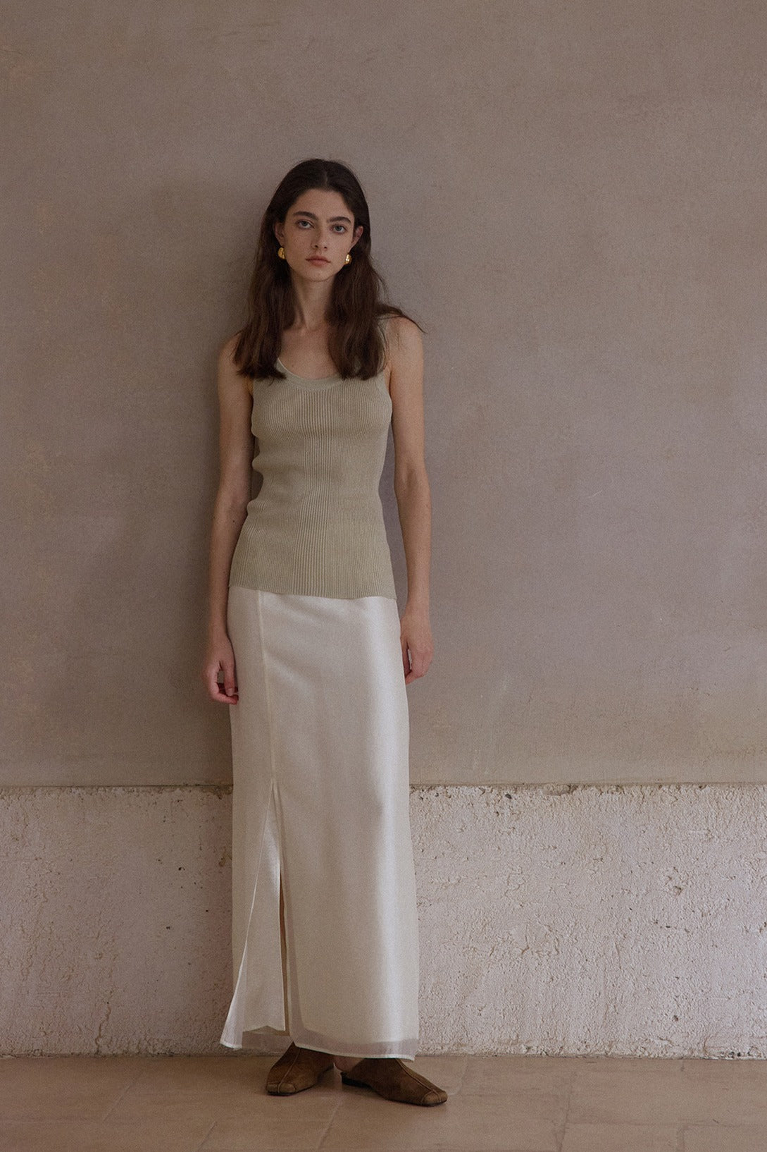 Viscose blend gentle skirt | 4 color