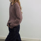 Wool blend contrasting stripes V-neck sweater | 4 color
