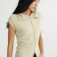 Wool containing lightweight soft knit top and scarf | 3 color