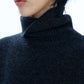 Wool blend high neck sweater | 4 color