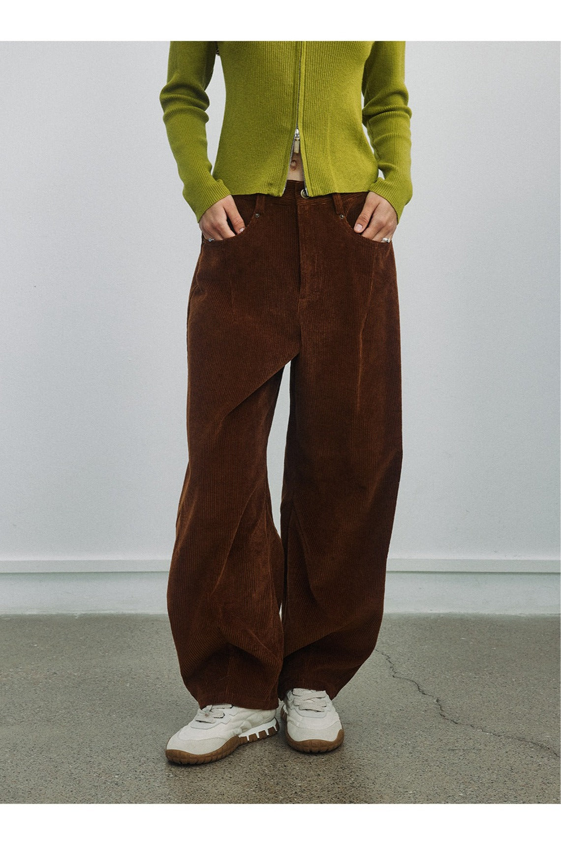 100% cotton corduroy wide-leg pants | 3 color