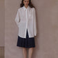 Lyocell blend matte finish drape shirt | 5 color