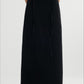 Straight fit structured fabric back split skirt | 2 color