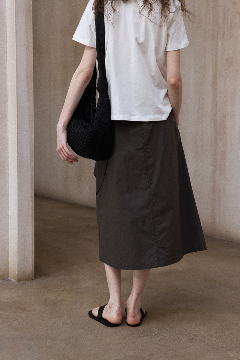 100% cotton fluttering panels skirt | 3 color