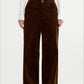 Cotton retro corduroy straight leg trousers | 2 color