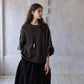 Wool containing loose-fit soft short-sleeve sweater | 3 color