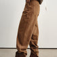 Cotton straight-leg frayed hem distressed jeans | 3 color